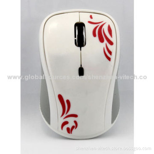 Wireless New Style 2.4GHz RF Mini Receiver Office Business Mouse, Sized 95*60*36mm